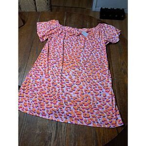 New Large West Loop Short Sleeve Off Shoulder Dress Swimsuit Bathing Suit Cover